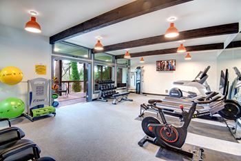Gym with cardio equipment